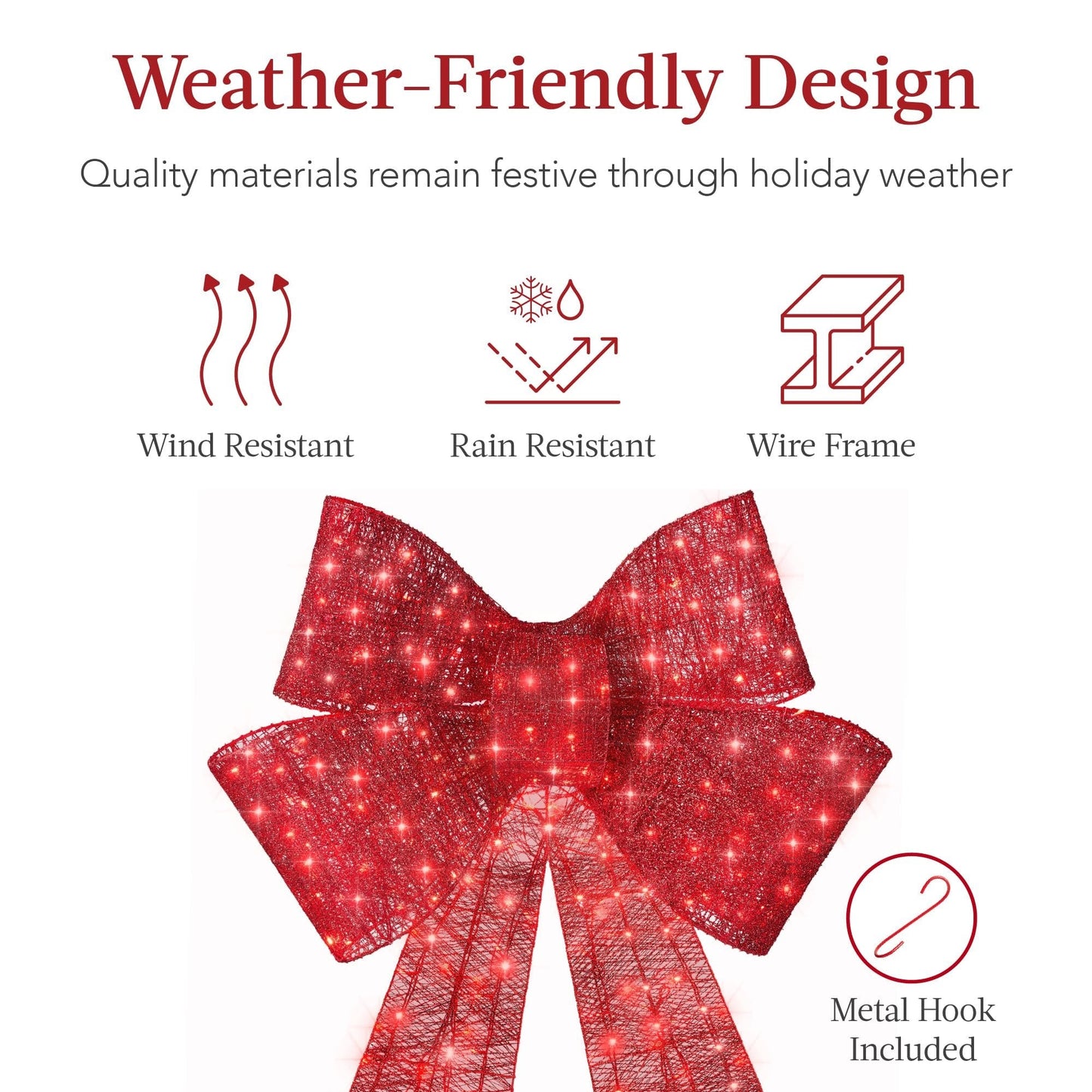 🔥55% OFF Hot Sale🎁✨🎄 48-Inch Lighted Christmas Bow 🎀