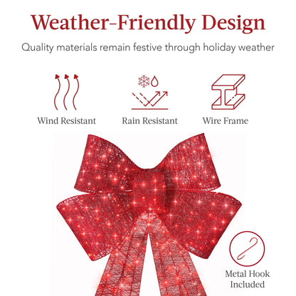 🔥55% OFF Hot Sale🎁✨🎄 48-Inch Lighted Christmas Bow 🎀