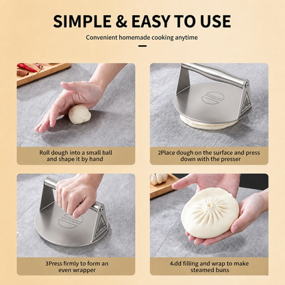 🍔🥩 Stainless Steel Smash Burger Press – Heavy-Duty Burger Smasher for Flat Top Grills
