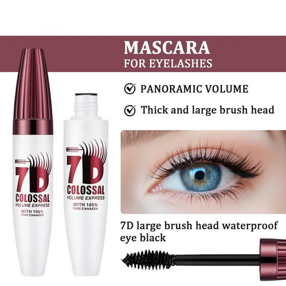 🔥LAST DAY 55% OFF👀7D Waterproof Mascara – 24H Volume & Curl