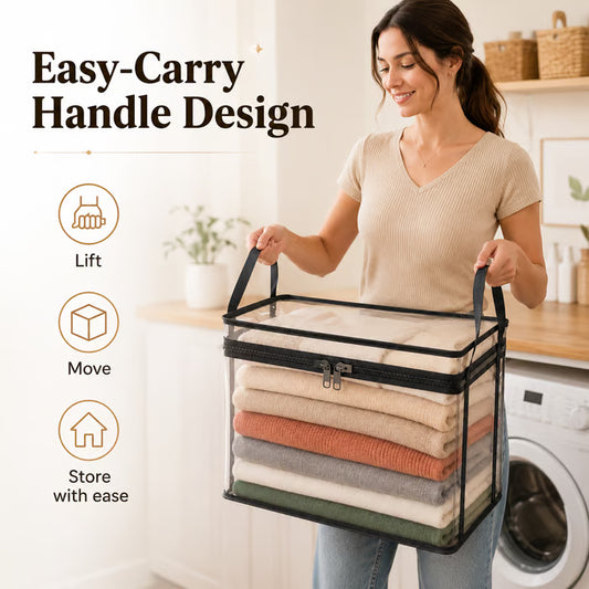 📚 Foldable Transparent Storage Box 🔥 Limited-Time Deal: Buy 1 , Get 1 Small FREE (worth $19.99) — Ends Soon!