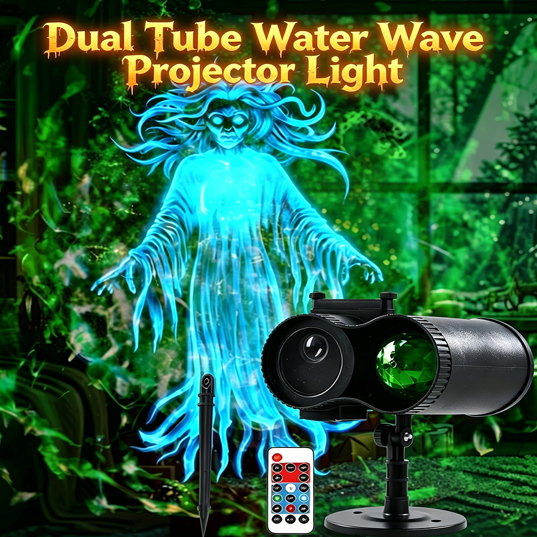 👻SAVE 50% TODAY🎥Turn Your Home Into a Haunted Halloween Wonderland | 10 Unique HD Projection Patterns, 32FT Ultra-Large Display