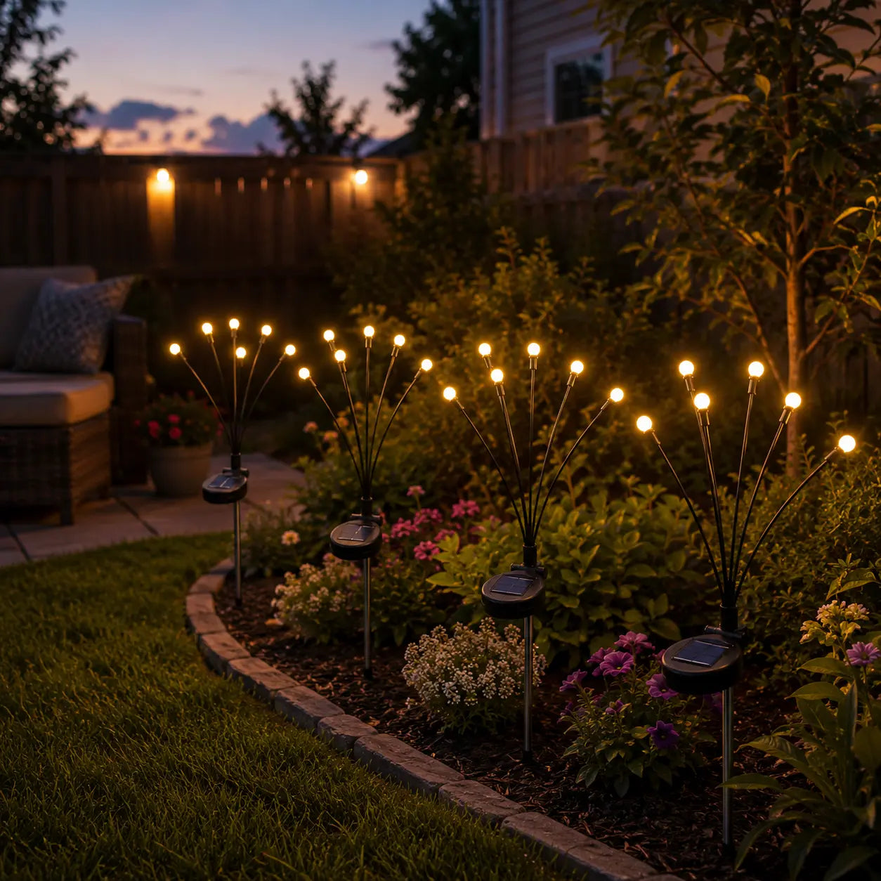 🔥Last Day 50% OFF - Solar Powered Firefly Garden Light