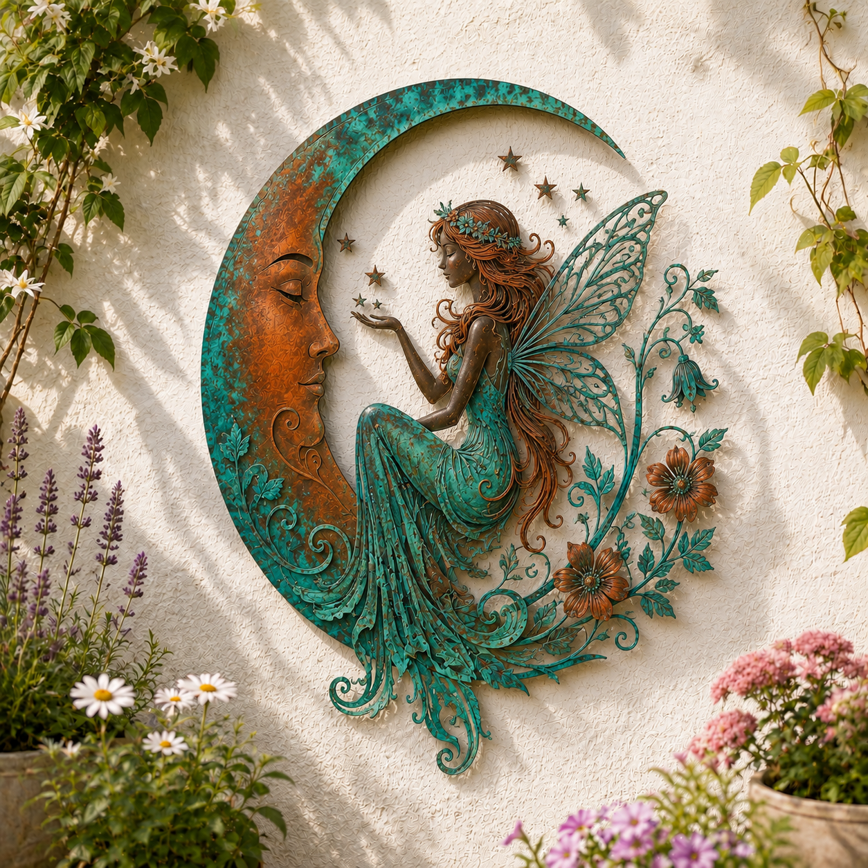 ✨🌙Moon Fairy Wall Decor – 5 Nature-Inspired Designs