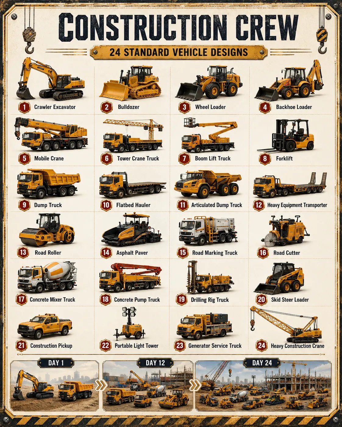 🚧Build the Fleet Collection 24-Day Vehicle Advent Calendar Series | ✨A New Adventure Every Morning