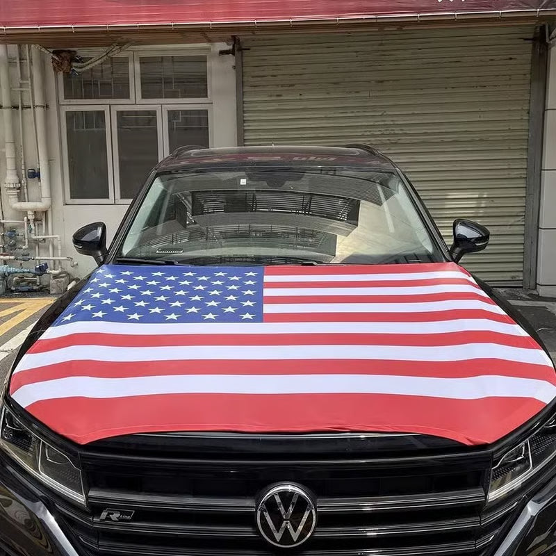 🔥50% OFF Flash Sale 65K+🎉American Car Hood Flag🦅No Glue No Tools🚗 Install in 1 Minute
