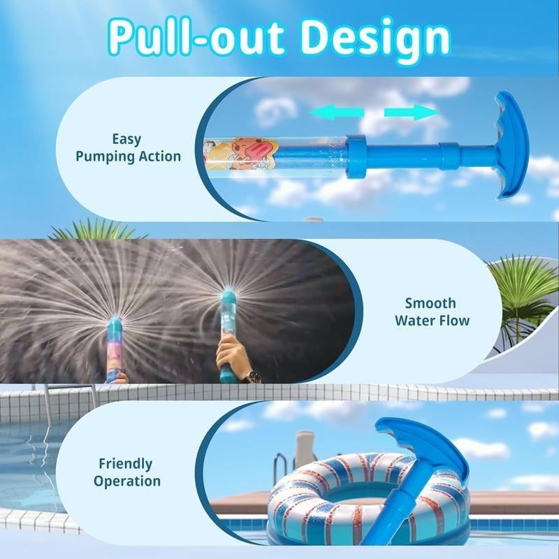 Fun Pull-Action Firework-Style Toy Water Gun