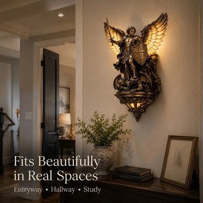 🎁50% OFF TODAY🕊️St. Michael Guardian Angel Wall Light✨
