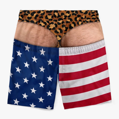 HOT SALE 🎁Funny Patriotic Men Swim Trunks