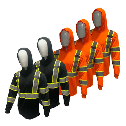 🔥 HOT SALE 50% OFF 🔥 5 Pack High Visibility Hoodie Safety Shirts