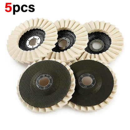 🎁Last Day Promotion 49% OFF🔥 Premium Wool Felt Polishing Flap Disc for Angle Grinders - Mirror Finish Made Easy