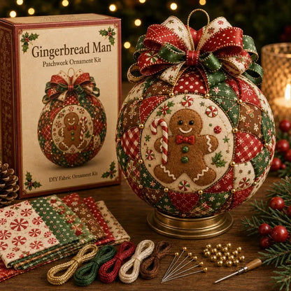 ❤️Beginner-Friendly🎄Christmas Classics Patchwork Ornament DIY Kit