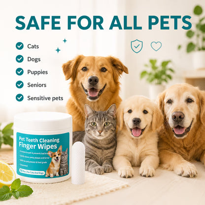 🐾  Pet Oral & Ear Hygiene Finger Wipes
