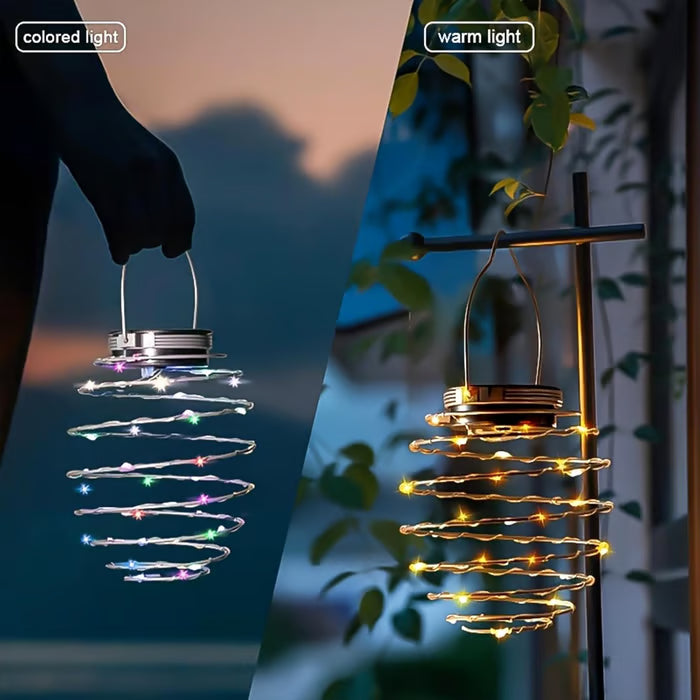 4-Pack Outdoor Solar Pendant Lights ✨🌙 Elegant Solar Hanging Lights for Gardens, Patios & Outdoor Spaces 🌿