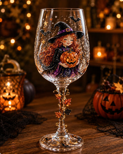 🔥LAST DAY 50% OFF - 🎁 Halloween 3D Wine Glass Collection Gift Box Set – 6 Spooky Collectible Designs 🎃🍷