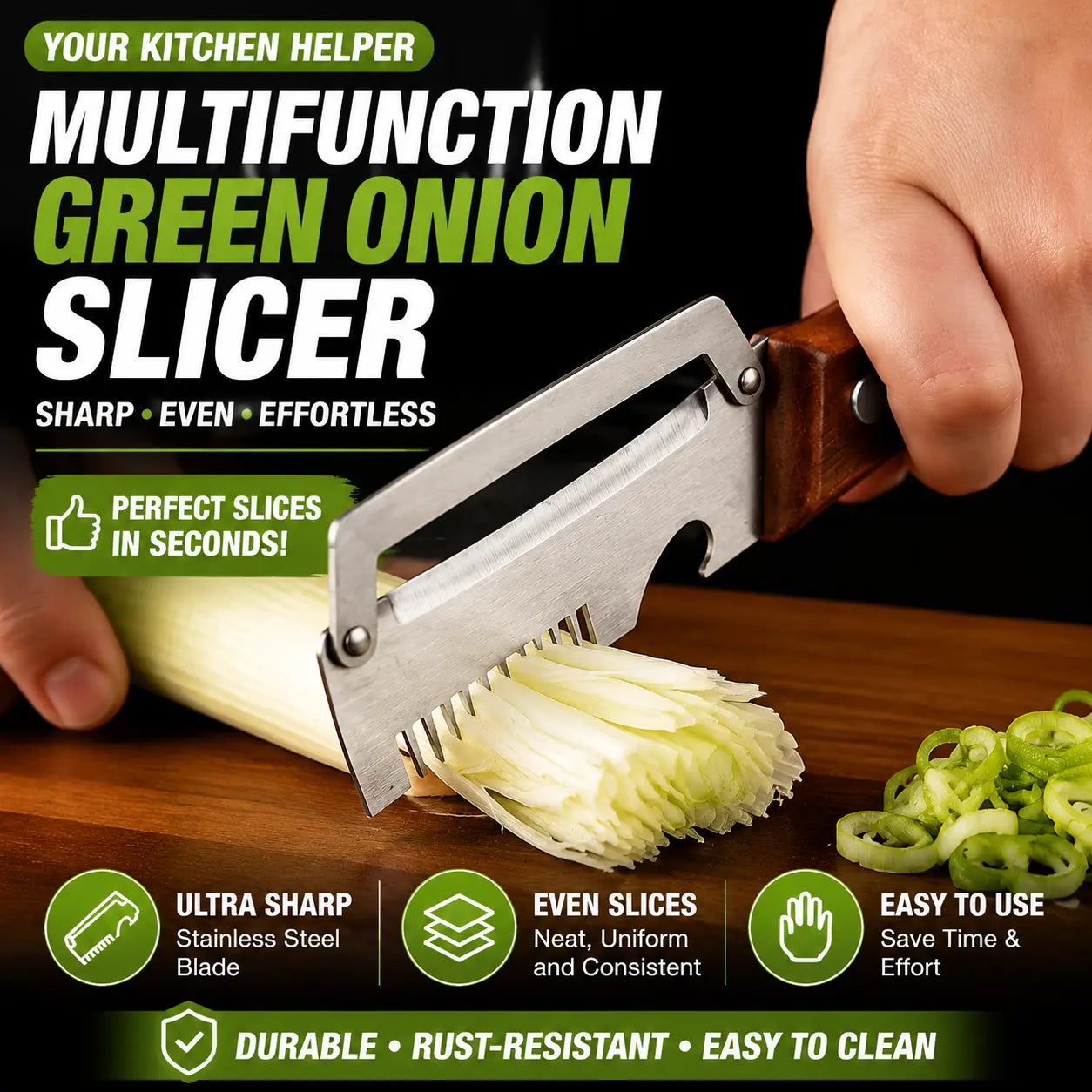 2 PCS Wood Handle Multifunction Kitchen Peeler for Peel, Slice & Bottle Opening