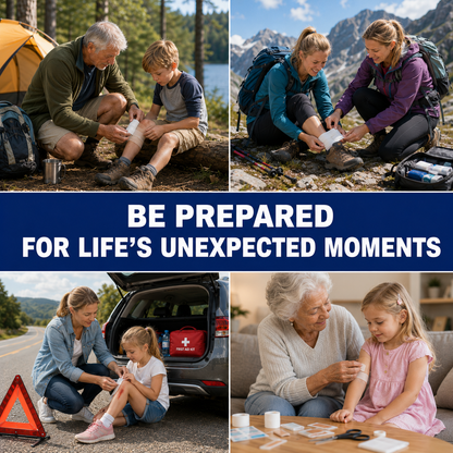 🚨First Aid Kit – High-quality, waterproof, and portable trauma first aid kit, suitable for various emergency situations