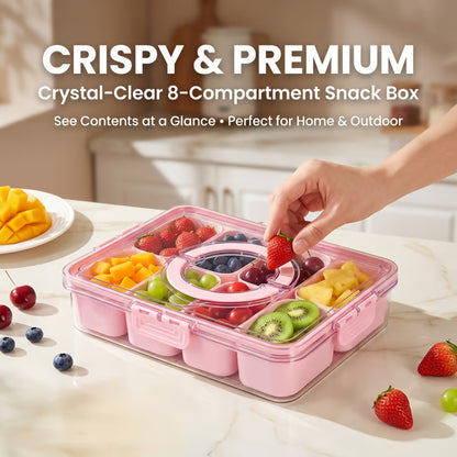 🍱 Air-Tight Snackle Box Container (8 Compartments)