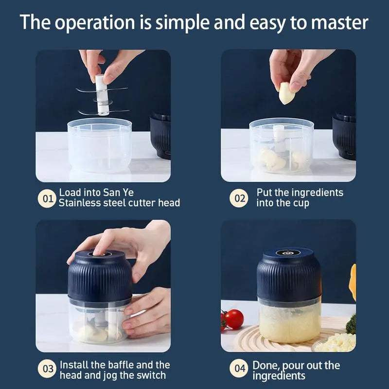💥LIMITED TIME 50% OFF🥤 Cordless Mini Food Chopper – Chop, Mince & Blend in Seconds