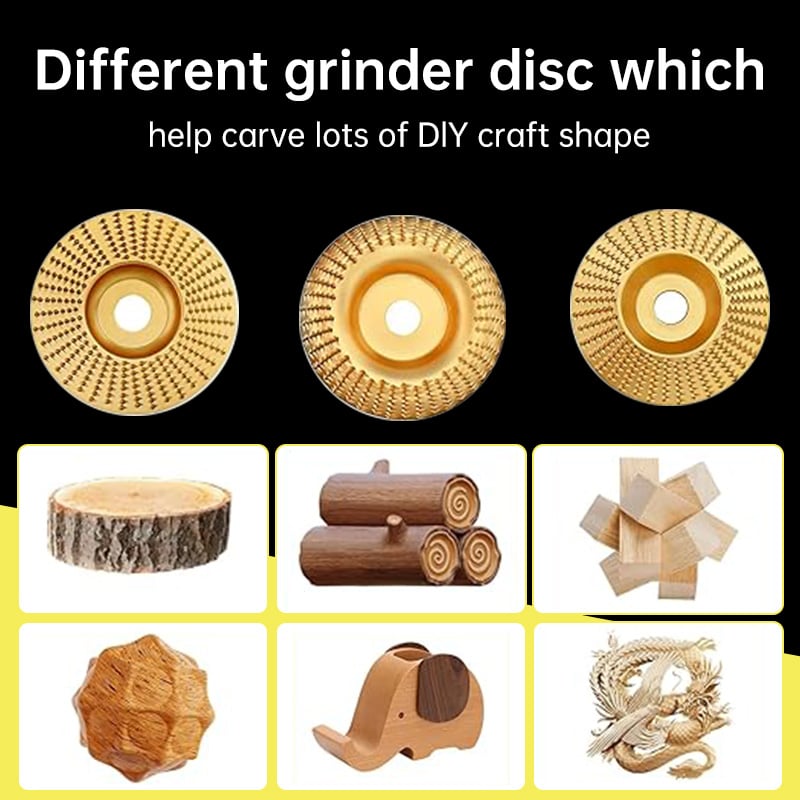 🔥🔨 Pro-Grade Wood  Carving Discs [3 PCS]