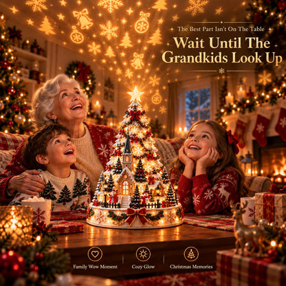 🔥HOT SALE🔥🏆 60,000+ Sold🎄Christmas Village Projection Centerpiece – 4 Themed Villages