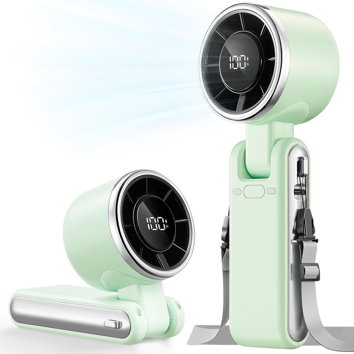 ❄️50% OFF TODAY💨 Portable Handheld Turbo Fan | High-Speed Rechargeable Cooling Fan for Travel, Office & Outdoor