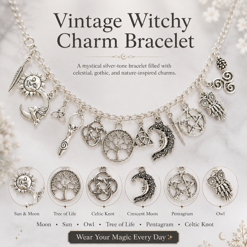 🔥50% OFF TODAY✨Vintage Witchy Charm Bracelet