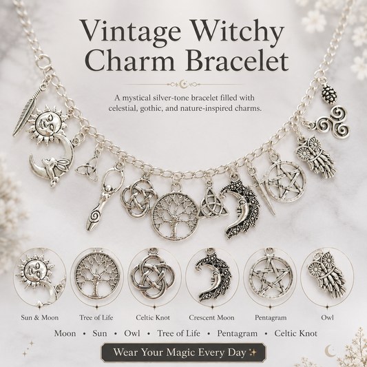 🔥50% OFF TODAY✨Vintage Witchy Charm Bracelet
