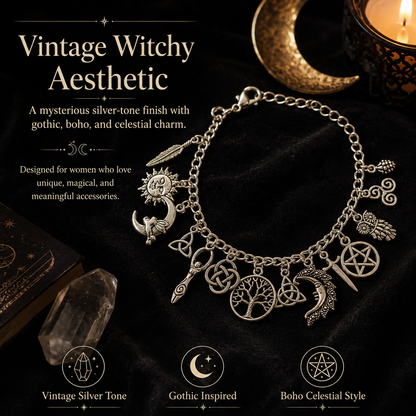 🔥50% OFF TODAY✨Vintage Witchy Charm Bracelet