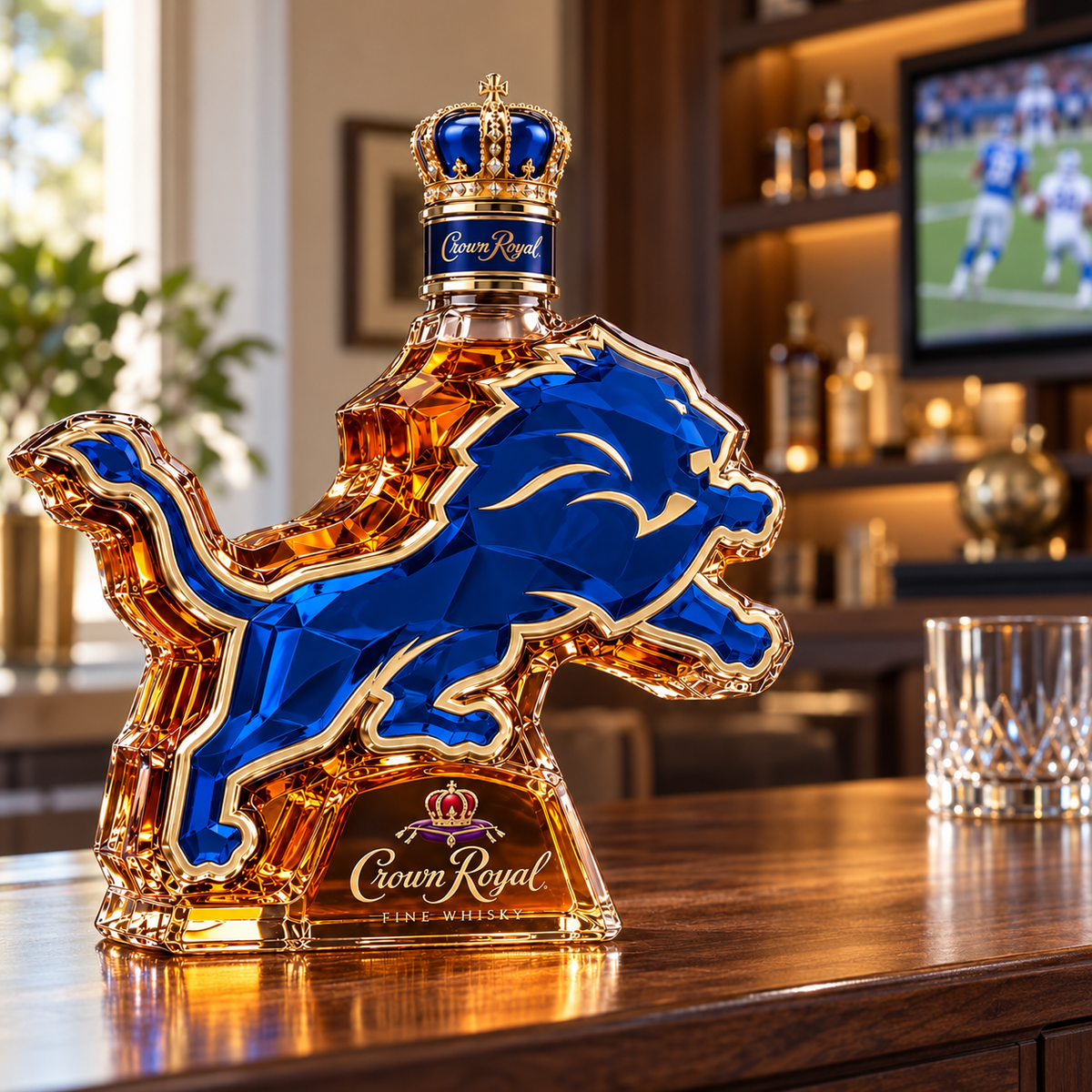🦁 Lions Pride Collector’s Bottle 👑 Sculpted Lion Design & Gift Box