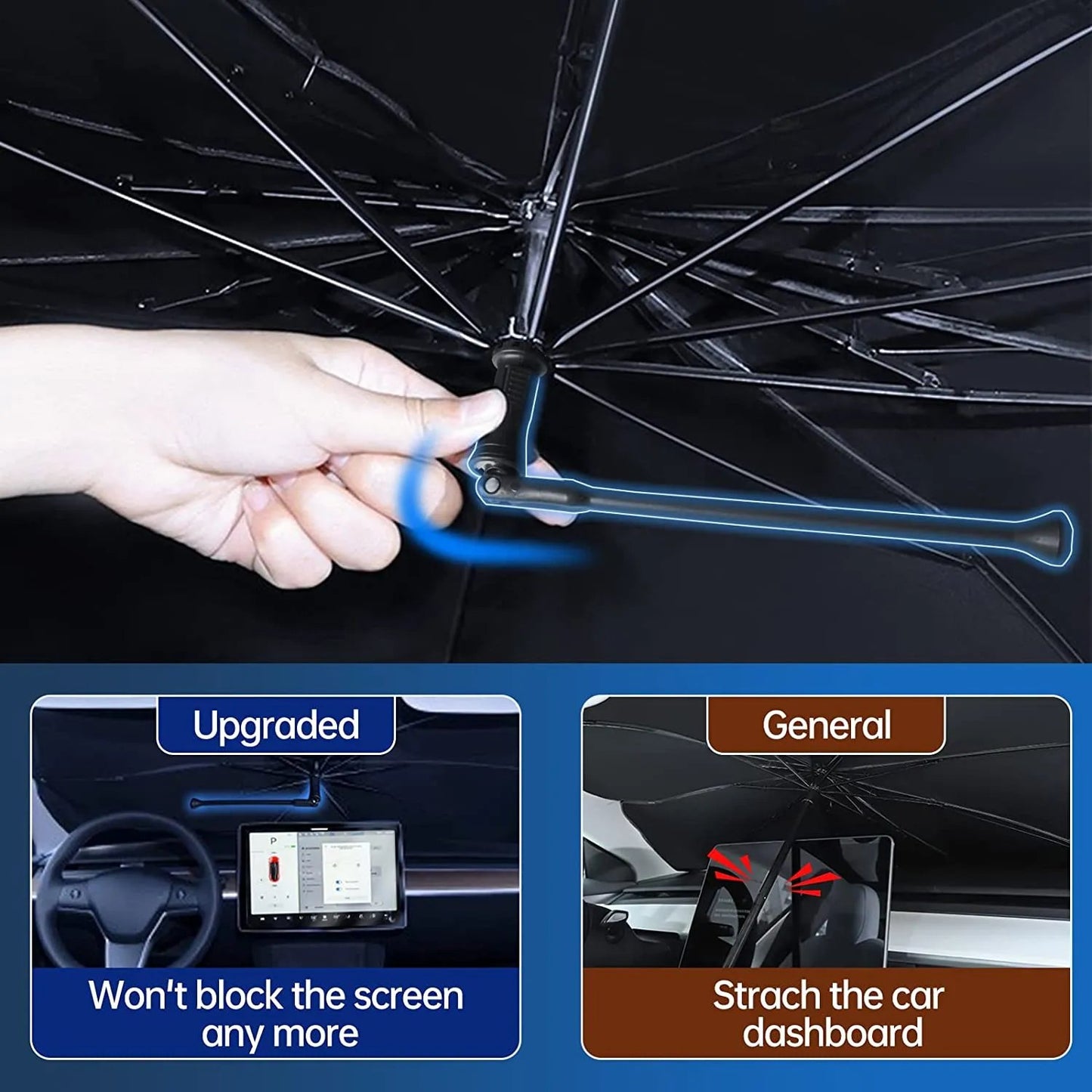 🔥 Summer parking savior special offer! Foldable Car Umbrella✨