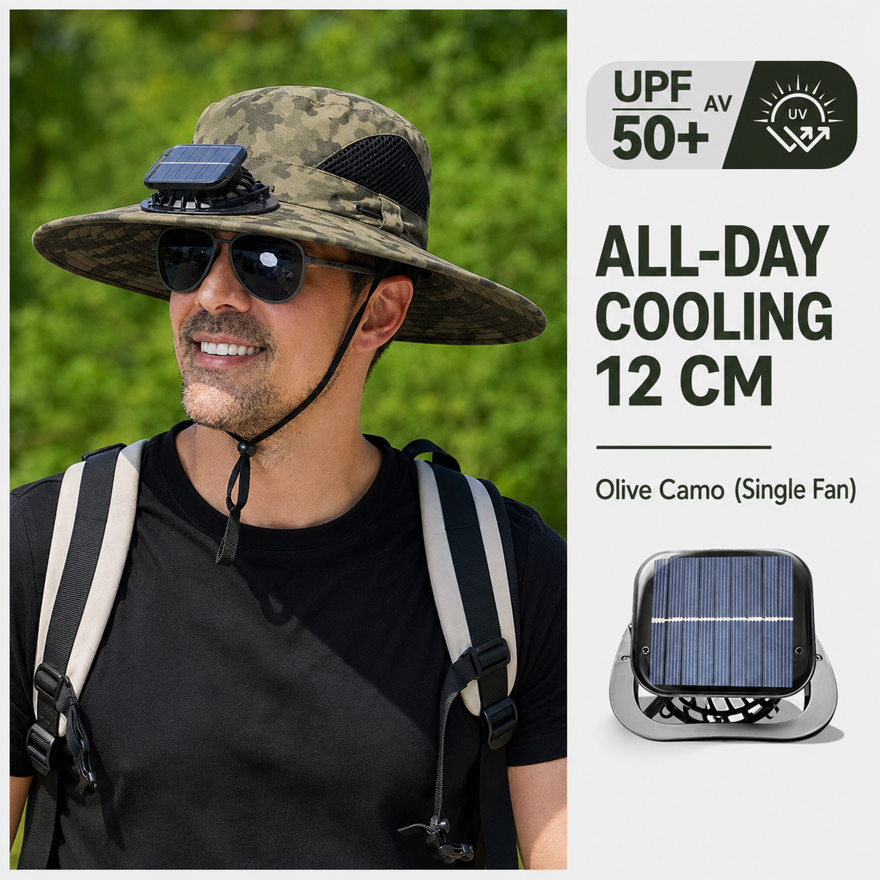 🔥HOT SALE 50% OFF🌞Solar-Powered Cooling Hat | Stay Cool Outdoors, No Batteries Needed