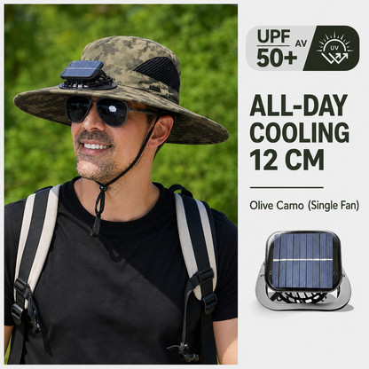 🔥HOT SALE 50% OFF🌞Solar-Powered Cooling Hat | Stay Cool Outdoors, No Batteries Needed