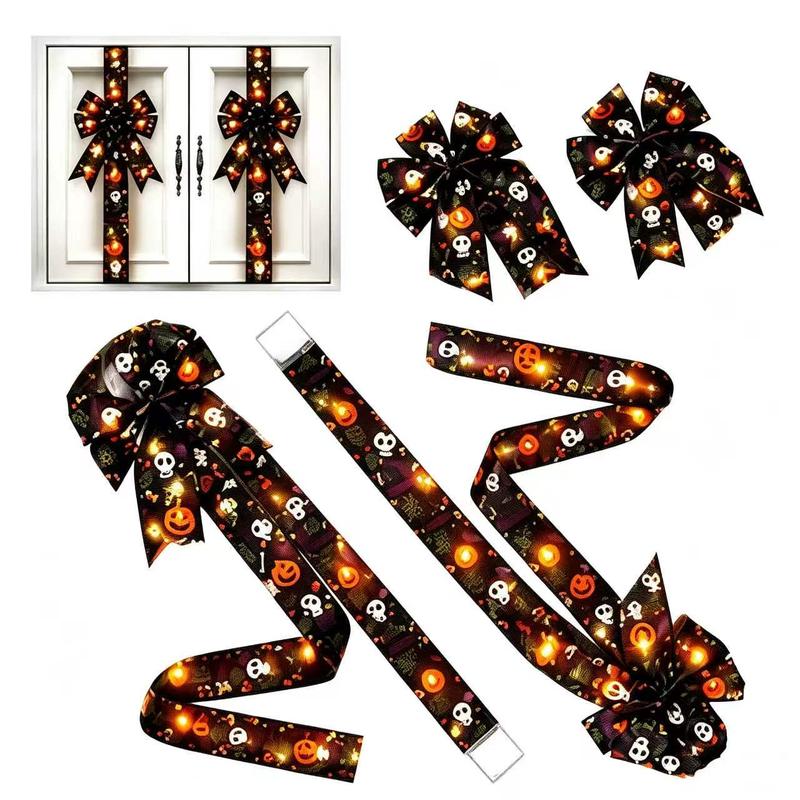🎃 Beat the Rush! Early Bird Halloween Sale is LIVE.🎃LED Lantern Halloween Bow-2 Pack