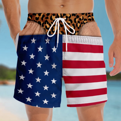 HOT SALE 🎁Funny Patriotic Men Swim Trunks
