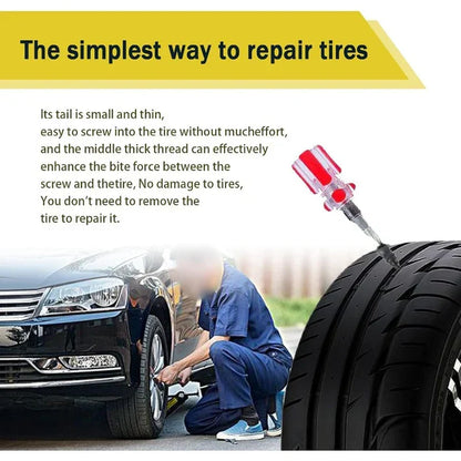 🔥 🛞 Self-Sealing Tire Repair Screws – Instant Leak Fix & Fast Tire Restore
