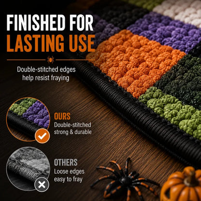 🔥Last Day Promotion🎃3D Skeleton Vortex Quilted Round Halloween Rug