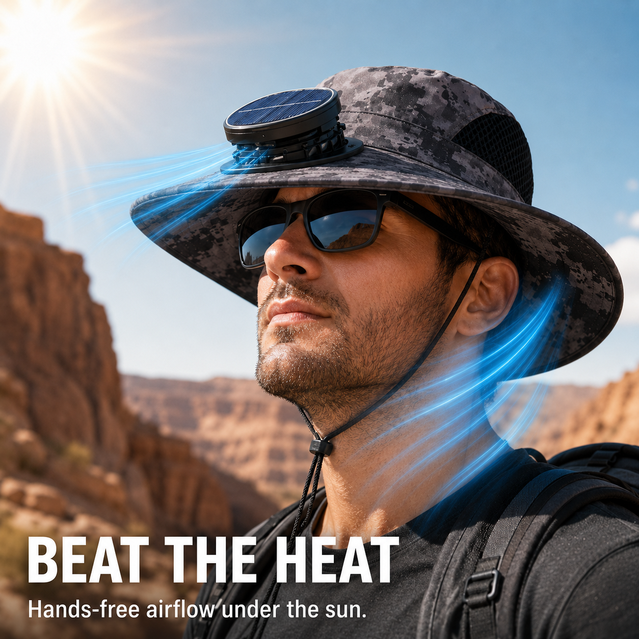 🔥HOT SALE 50% OFF🌞Solar-Powered Cooling Hat | Stay Cool Outdoors, No Batteries Needed
