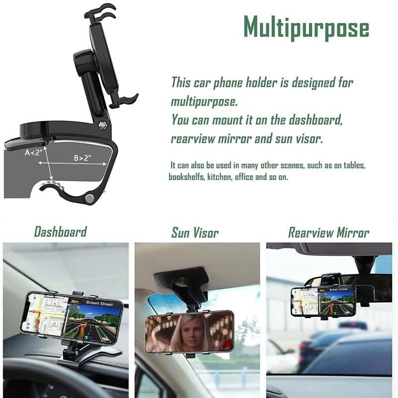 🔥2026 Limited Time Sale - 50% OFF🔥360° Universal Phone Holder | Multi-Angle Adjustable Stand for All Devices🚗