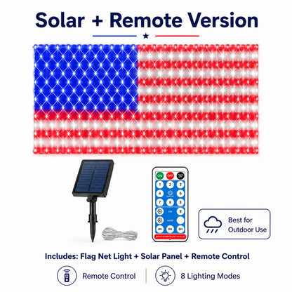🔥HOT SALE 50% OFF✨Outdoor Solar American Flag Light