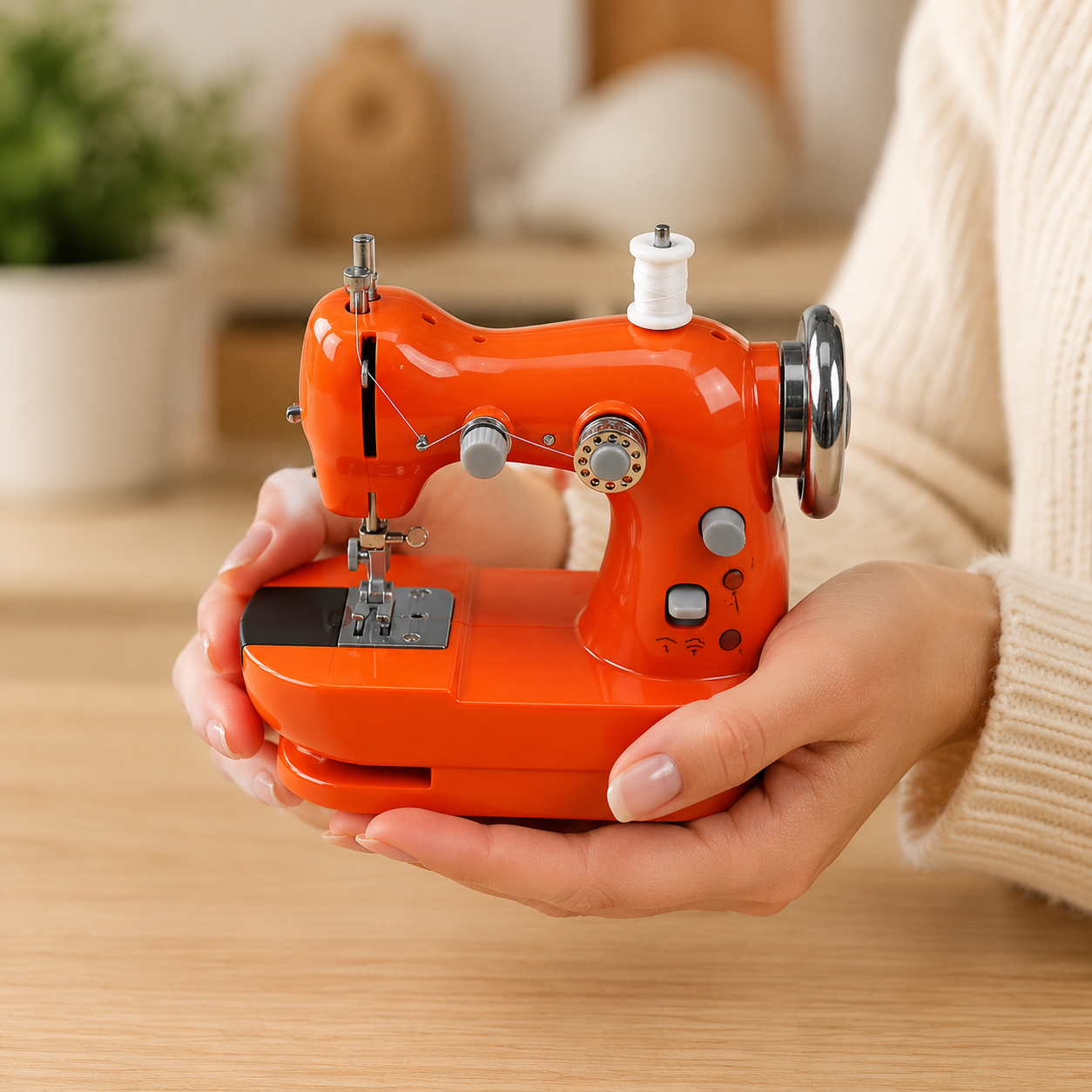 🧵Mini Electric Sewing Machine– Compact Beginner-Friendly Sewing Machine for Home & DIY
