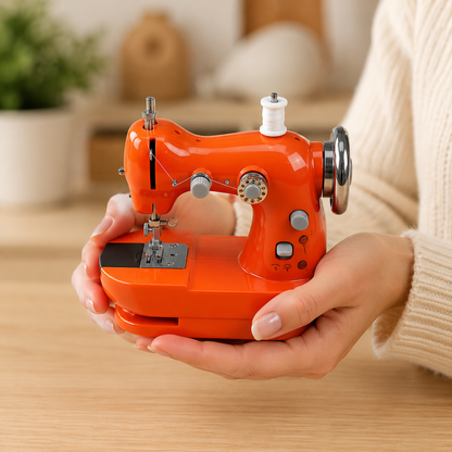 🧵Mini Electric Sewing Machine– Compact Beginner-Friendly Sewing Machine for Home & DIY