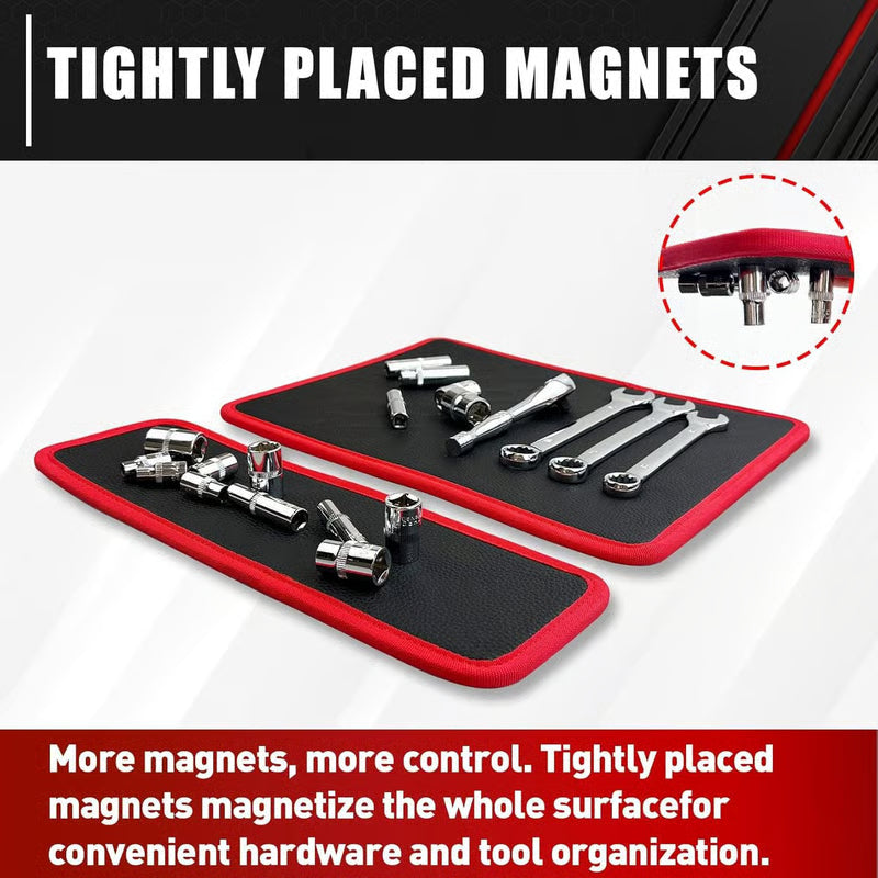 🧲 Strong Magnetic Tool Mat✨Heavy-Duty Magnetic Parts Tray with Anti-Slip Backing | Keep Screws, Bolts & Tools Organized ✨