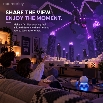 🎮 Pixel Fantasy Scene Projector – Ambient Decor for Gaming Rooms