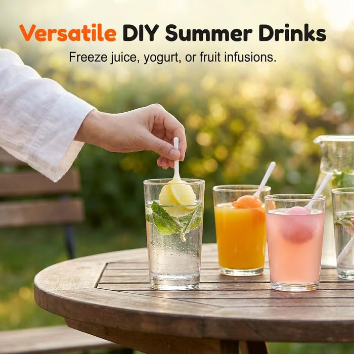 🍭DIY Silicone Lollipop Popsicle Mold – Fun Spherical Ice Pop Maker for Homemade Frozen Treats