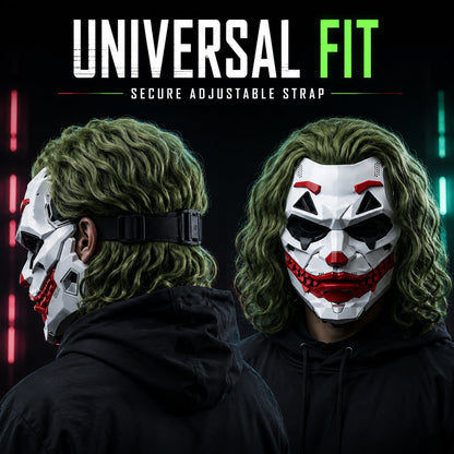 🤡Cyberpunk Clown Mask with Cosplay Clown Costume Party Props Halloween🤡