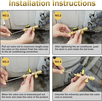 🔧55% OFF TODAY❄️ Professional AC Valve Core Remover & Installer Kit