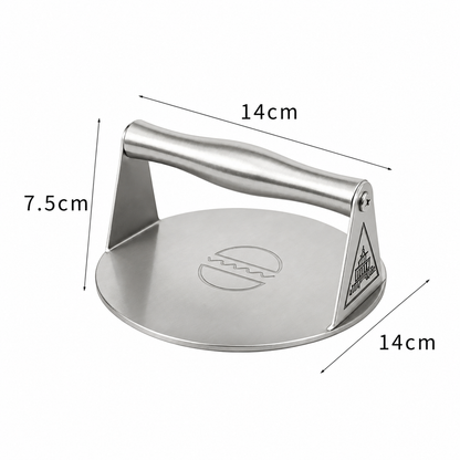 🍔🥩 Stainless Steel Smash Burger Press – Heavy-Duty Burger Smasher for Flat Top Grills