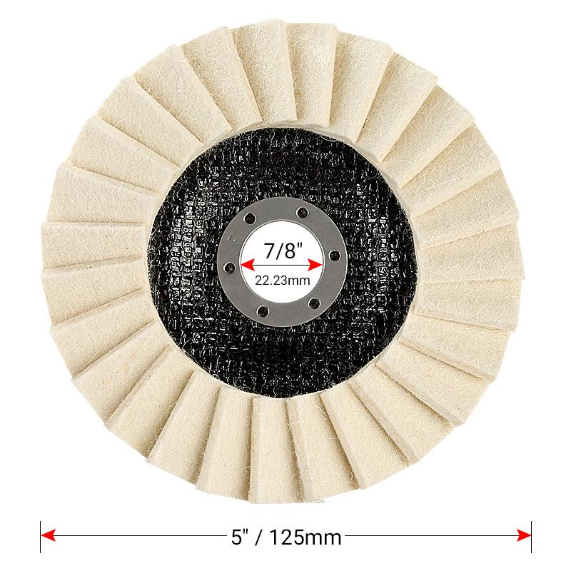 🎁Last Day Promotion 49% OFF🔥 Premium Wool Felt Polishing Flap Disc for Angle Grinders - Mirror Finish Made Easy