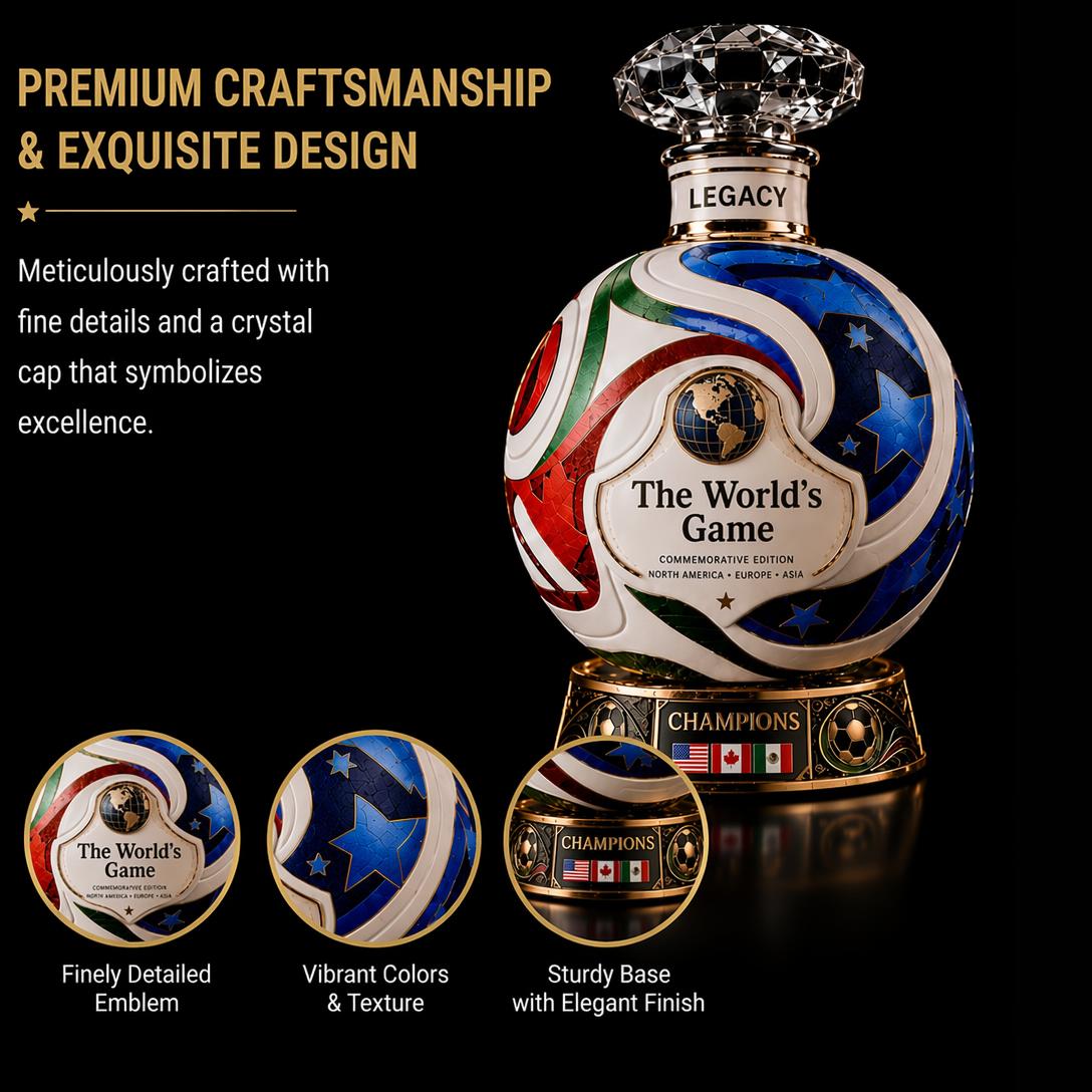 🍷55% OFF TODAY ⚽ 2026 Heritage Match Ball Decanter 🍷 Premium Whiskey Decanter